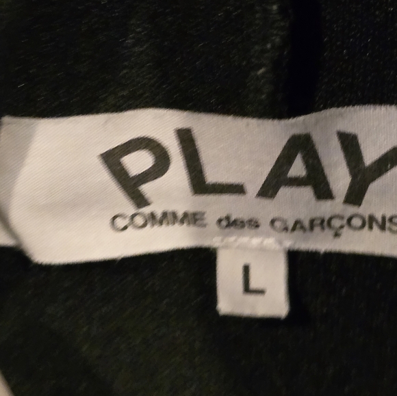 Comme Des Garçons PLAYBlack/Red Heart Play Hooded Sweatshirt Retails $350 - Picture 11 of 12